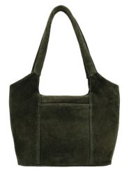 HIDE & STITCHES Skórzana torebka "Brazos" w kolorze oliwkowym - 38 x 23 x 11 cm rozmiar: onesize. Zielone torby na ramię HIDE & STITCHES, bez wzorów, z materiału, na ramię, bez dodatków. Za 208.99 zł.