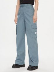 Calvin Klein Jeans Spodnie cargo Cargo Pant J20J222607 Niebieski Regular Fit. Niebieskie spodnie materiałowe Calvin Klein Jeans, s, bez wzorów, z bawełny. Za 309.99 zł.