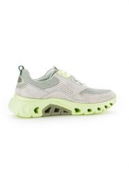 Gabor Skórzane sneakersy w kolorze biało-zielonym rozmiar: 39. Białe trampki Gabor, bez wzorów, bez zapięcia. Za 350.45 zł.