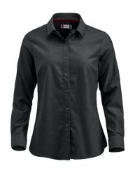 Clique Garland koszula Oxford damska z długim rękawem bawełniana – black. Czarne koszule CLIQUE, s, bez wzorów, z bawełny, bez kołnierzyka, bez ramiączek. Za 229.15 zł.