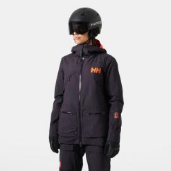 Damska kurtka narciarska Helly Hansen Lifaloft 3.0. Fioletowe kurtki narciarskie Helly Hansen, bez wzorów, z puchu, bez kaptura, narciarskie. W wyprzedaży za 1,428.00 zł.