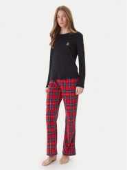 LAUREN RALPH LAUREN Piżama ILN72458F Zielony Regular Fit. Zielone piżamy Lauren Ralph Lauren, bez wzorów, z bawełny, bez ramiączek. Za 499.99 zł.