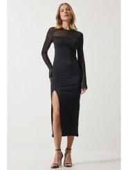 Happiness Istanbul Sukienka w kolorze czarnym rozmiar: 36. Czarne sukienki Happiness Istanbul, bez wzorów, bez kołnierzyka, bez ramiączek, maxi. Za 71.95 zł.