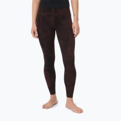 Legginsy treningowe damskie Sweaty Betty Super Soft Yoga. Brązowe legginsy sportowe SWEATY BETTY, l, bez wzorów, z elastanu, na fitness i siłownię. Za 299.99 zł.