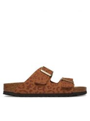 Birkenstock Klapki Arizona 1031926 Brązowy. Brązowe klapki Birkenstock, bez wzorów, ze skóry, bez obcasa. Za 429.99 zł.