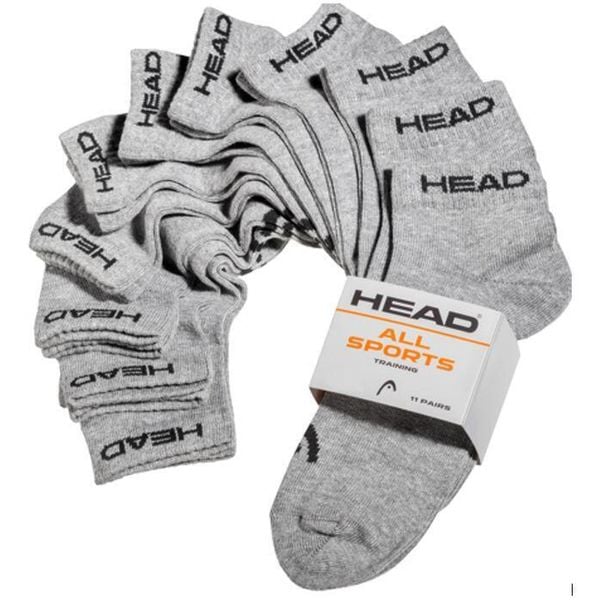 Head Elements Skarpetki Sneaker 11-pack Melange szary 39-42. Szare skarpety Head, bez wzorów, z materiału. Za 183.99 zł.