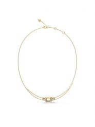 Guess Naszyjnik JUBN04 580JW Złoty. Żółte naszyjniki Guess, metalowe. Za 319.99 zł.