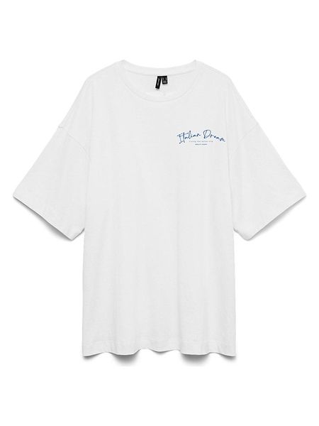 Vero Moda Koszulka w kolorze białym rozmiar: S. Białe bluzki Vero Moda, s, bez wzorów, z bawełny, bez kołnierzyka, bez ramiączek. Za 62.90 zł.