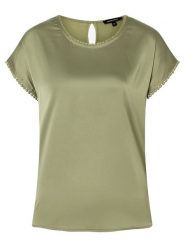 More & More Koszulka w kolorze khaki rozmiar: 36. Brązowe bluzki More & More, bez wzorów, bez kołnierzyka, bez ramiączek. Za 110.95 zł.