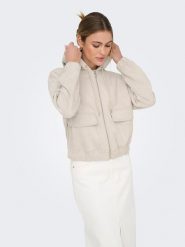 ONLY Bluza w kolorze kremowym rozmiar: L. Brązowe bluzy Only, l, bez wzorów, bez kaptura. Za 167.45 zł.
