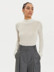 IVY OAK Sweter Kacy Rose IO113151 Écru Slim Fit. Czerwone swetry IVY & OAK, m, bez wzorów, z wełny, bez ramiączek. Za 439.99 zł.