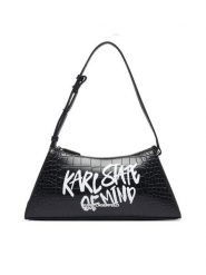 Karl Lagerfeld Jeans Torebka B3W30288 Czarny. Czarne torebki klasyczne Karl Lagerfeld Jeans, bez wzorów, z jeansu, bez dodatków. Za 549.99 zł.