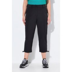 Damskie spodnie 3/4 softshell super cienkie regulowany dół. Czarne spodnie narciarskie Ulla Popken, plus size, bez wzorów, z elastanu, trekkingowe. Za 274.99 zł.