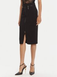 Elisabetta Franchi Spódnica ołówkowa GO-134-56E2-V390 Czarny Regular Fit. Czarne spódnice Elisabetta Franchi, bez wzorów, z syntetyku, ołówkowe. Za 1,689.00 zł.