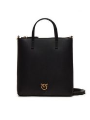 Pinko Torebka Mini Shopper AI 24-25 PCPL 102746 A0F1 Czarny. Czarne shopper Pinko, bez wzorów, ze skóry, bez dodatków. Za 559.99 zł.