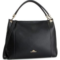 Torebka WITTCHEN - 88-4E-415-1 Czarny. Czarne shopper Wittchen, z aplikacjami, ze skóry, zdobione, bez dodatków. W wyprzedaży za 529.00 zł.