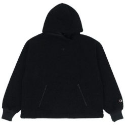 Bluza damska Champion Hooded 117549. Czarne bluzy sportowe Champion, s, bez wzorów, z futra, z kapturem. Za 189.09 zł.