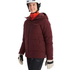 Kurtka puchowa damska Marmot Slingshot. Brązowe kurtki narciarskie Marmot, m, bez wzorów, z puchu, bez kaptura, narciarskie. Za 899.99 zł.