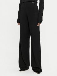 Calvin Klein Spodnie dzianinowe K20K207680 Czarny Straight Fit. Czarne spodnie materiałowe Calvin Klein, s, bez wzorów, z dzianiny. Za 699.99 zł.