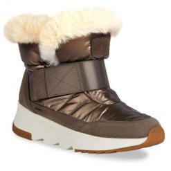 Śniegowce Geox. Brązowe trapery i śniegowce Geox. Za 799.99 zł.
