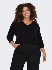 ONLY Sweter w kolorze czarnym rozmiar: XL-54. Czarne swetry Only, xl, bez wzorów, bez ramiączek. Za 96.83 zł.