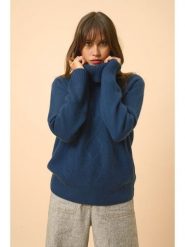 Just Cashmere Kaszmirowy golf "Doma" w kolorze granatowym rozmiar: XXL. Niebieskie golfy Just Cashmere, xxl, bez wzorów, z kaszmiru, bez ramiączek. Za 915.94 zł.