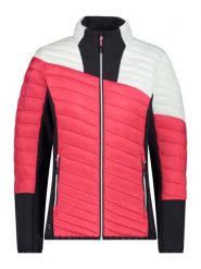 CMP Kurtka hybrydowa w kolorze różowo-biało-czarnym rozmiar: 34. Białe kurtki sportowe CMP, s, bez wzorów, z materiału, bez kaptura, outdoorowe, primaloft. Za 131.30 zł.