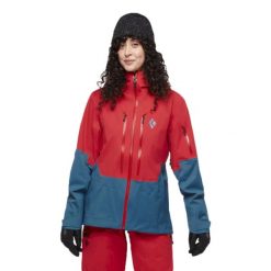 Kurtka narciarska damska Black Diamond Recon LT Shell. Czerwone kurtki narciarskie Black Diamond, xl, bez wzorów, bez kaptura, narciarskie. Za 1,612.50 zł.