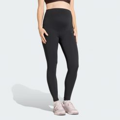 Legginsy ciążowe Optime Essentials Workout Full Length. Czarne bielizna sportowa Adidas, bez wzorów. Za 219.00 zł.