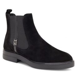 Sztyblety Lasocki. Czarne botki Lasocki, bez wzorów, bez obcasa, na płaskiej podeszwie, bez zapięcia. Za 249.99 zł.