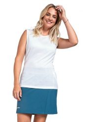 Schöffel Top funkcyjny "Vietas" w kolorze białym rozmiar: 42. Białe topy Schöffel, bez wzorów, bez kołnierzyka, bez ramiączek. Za 88.45 zł.