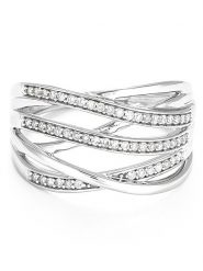 CARATELLI Złoty pierścionek "Nos Chemins" z diamentami rozmiar: 52. Szare pierścionki CARATELLI, z diamentem, złote. Za 1,827.59 zł.