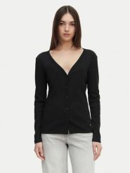 Calvin Klein Jeans Bluzka LV047G207G Czarny Regular Fit. Czarne bluzki Calvin Klein Jeans, xs, bez wzorów, z bawełny, bez kołnierzyka, bez ramiączek. Za 249.99 zł.