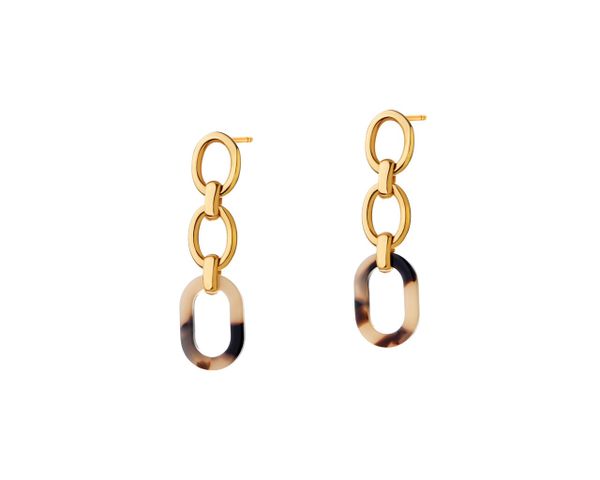 Kolczyki ze stali szlachetnej z detalami z masy żywicznej. Kolczyki Elixa, ze stali. W wyprzedaży za 132.30 zł.