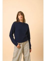Just Cashmere Kaszmirowy sweter w kolorze granatowym rozmiar: M. Niebieskie swetry Just Cashmere, m, bez wzorów, z kaszmiru, bez ramiączek. Za 478.99 zł.
