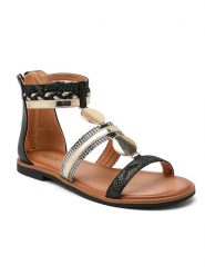 Sixth Sens Sandały w kolorze czarnym rozmiar: 36. Czarne sandały Sixth Sens, bez wzorów, klasyczne, z otwartym noskiem, bez obcasa, bez zapięcia. Za 104.99 zł.