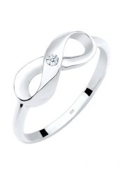 Elli DIAMONDS Diament nieskończoności 0,03 ct. srebro 925 Pierścionki 1 ct Damski. Białe pierścionki Elli DIAMONDS, z diamentem, srebrne. Za 393.99 zł.