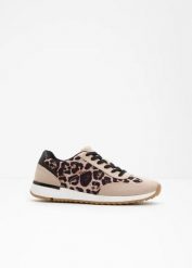Sneakersy. Brązowe obuwie sportowe bonprix, bez zapięcia. Za 124.99 zł.