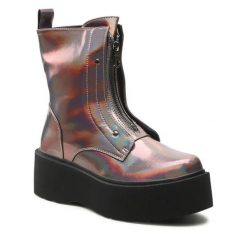 Trzewiki Jenny Fairy. Botki Jenny Fairy, bez wzorów, bez obcasa, na koturnie, bez zapięcia. Za 199.99 zł.