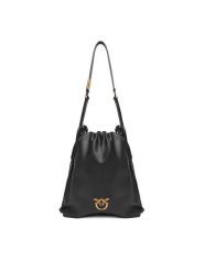 PINKO Torebka Slouchy Classic Bag PE 25 PLTT 104359 A270 Czarny. Czarne torebki klasyczne Pinko, bez wzorów, ze skóry, bez dodatków. Za 949.99 zł.