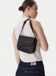 Guess Torebka J3YZ32 WG730 Czarny. Czarne listonoszki Guess, z aplikacjami, ze skóry, bez dodatków. Za 241.99 zł.