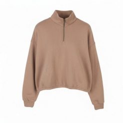 American Eagle Outfitters damska bluza oversize z półzamkiem, różowa. Brązowe bluzy 55PROTEC, m, bez wzorów, z bawełny, bez kaptura. Za 260.99 zł.