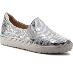 Tenisówki CAPRICE - 9-24662-22 Silver Rep.Met 948. Szare trampki Caprice, bez wzorów, z gumy, bez zapięcia. W wyprzedaży za 179.00 zł.