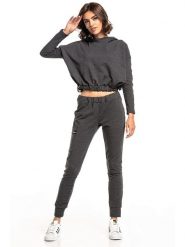 Tessita Bluza w kolorze szarym rozmiar: M/L. Czarne bluzy Tessita, l, bez wzorów, z kapturem. Za 97.05 zł.