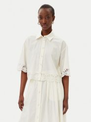 TWINSET Koszula 251TT2093 Écru Loose Fit. Koszule Twinset, bez wzorów, z bawełny, bez kołnierzyka, bez ramiączek. Za 719.99 zł.