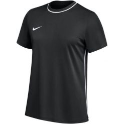 Damska koszulka piłkarska Nike Dri-FIT Park 26. Czarne bluzki Nike, bez wzorów, z poliesteru, sportowe, bez kołnierzyka, bez ramiączek. Za 66.99 zł.