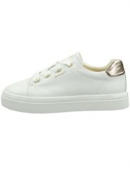 GANT Footwear Skórzane sneakersy "Avona" w kolorze białym rozmiar: 37. Białe trampki GANT Footwear, bez wzorów, bez zapięcia. Za 223.99 zł.