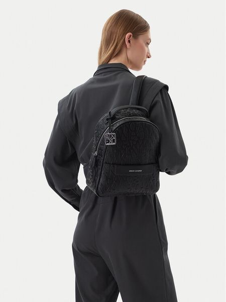 Armani Exchange Plecak XW002234 AF15774 UC001 Czarny. Czarne plecaki Armani Exchange, bez wzorów, ze skóry. Za 619.99 zł.