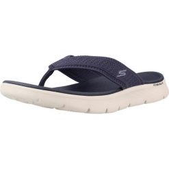 Sandały SKECHERS GO WALK FLEX Niebieski. Niebieskie sandały Skechers, bez wzorów, z materiału, bez obcasa, bez zapięcia. Za 174.99 zł.