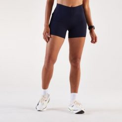 Legginsy do biegania krótkie damskie Kiprun Run 900. Niebieskie legginsy KIPRUN, l, bez wzorów, z elastanu, krótkie. Za 129.99 zł.